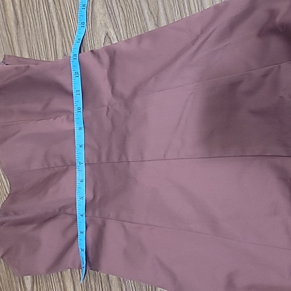 Club 💎Monaco Brown A-Line Midi Dress Square Neck - Picture 9 of 10